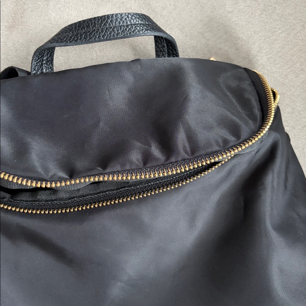 Black Nylon mini Backpack with Gold Zipper A NEW DAY - Picture 10 of 10